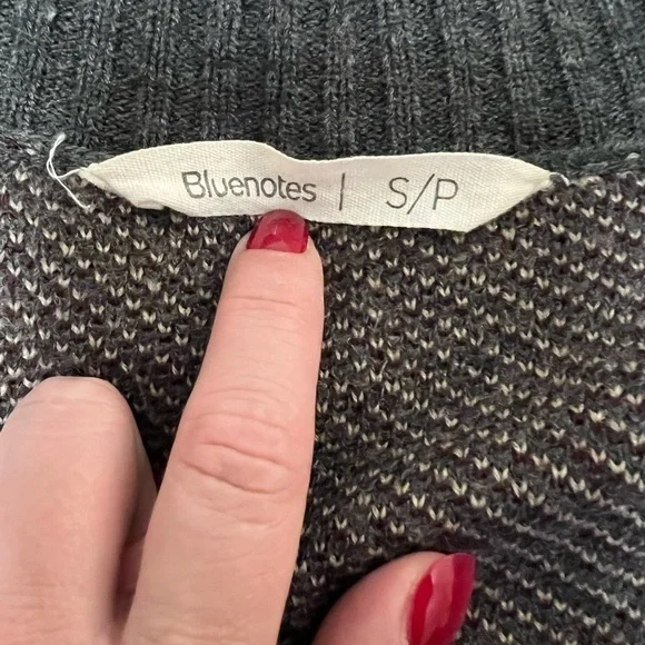 Bluenotes Shawl Aztec Fringe Western Sweater Size S Women - Picture 9 of 9